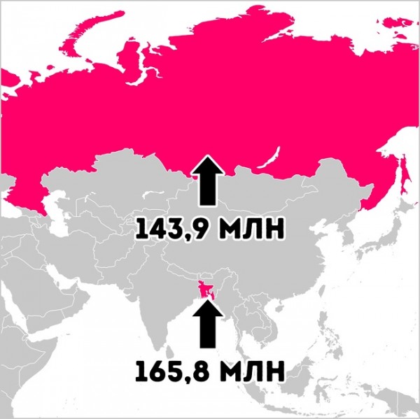 3D-визуализация плотности населения Земли