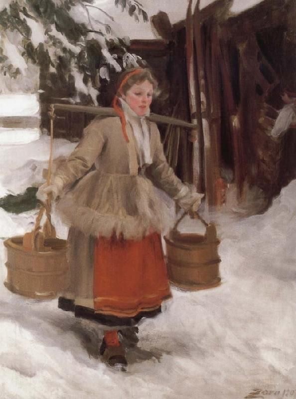 «На природе» Худ. Андерс Цорн. 1888 г.