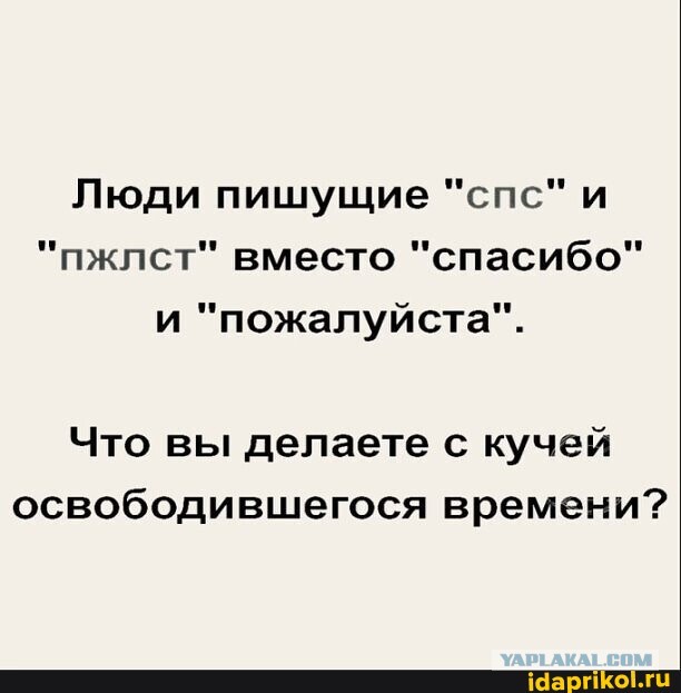 Написал подруге "спс" вместо "спасибо" и получил в ответ максимально душную инструкцию