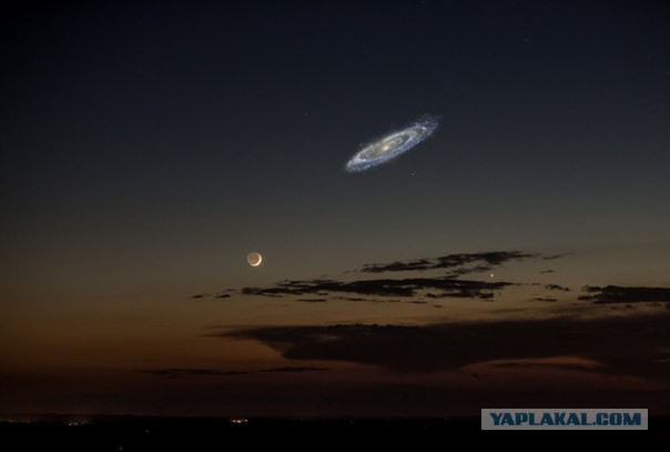 Млечный путь из кабины самолета