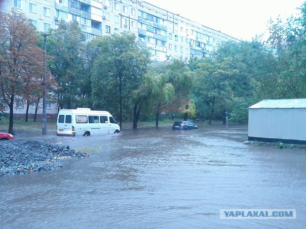 Ночной ураган в Днепропетровске, 24.09.2014.