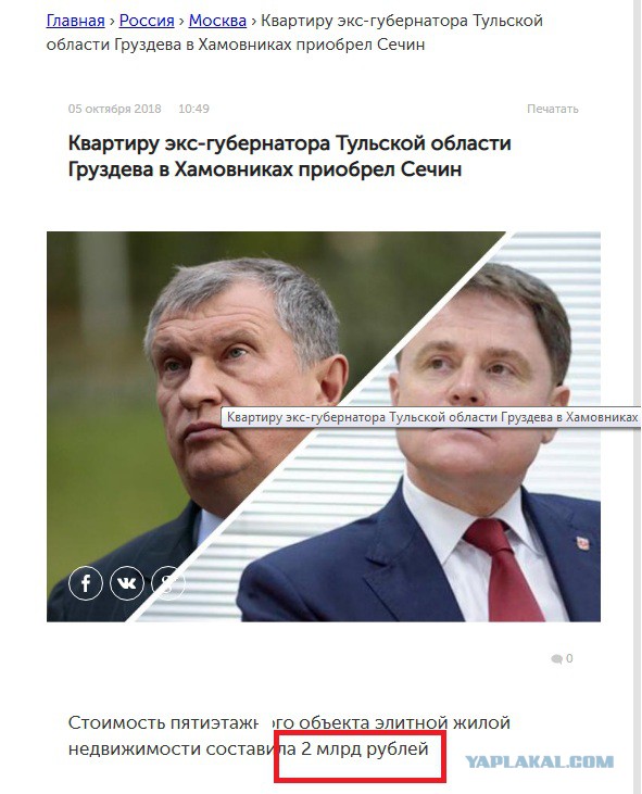 Квартира за 1,5 миллиарда рублей