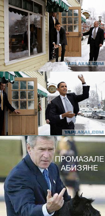 Фотожаба: Снежок от Обамы