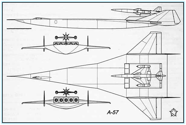 «А-57» — сверхзвуковой самолёт-амфибия большой дальности Бартини
