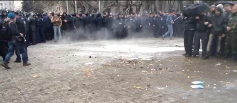 Cиловая операция в Славянске.