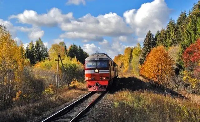 Осень на железной дороге