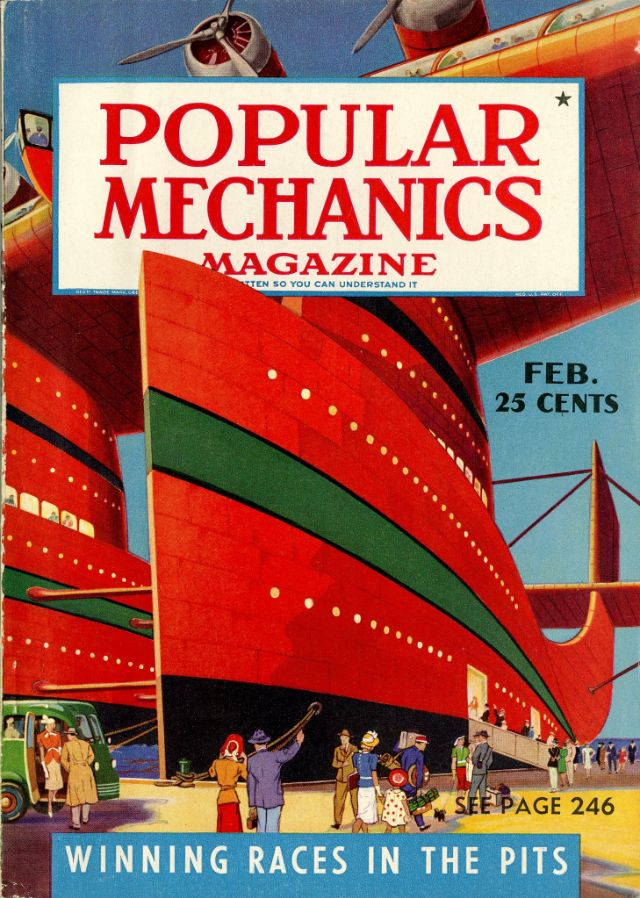 Технологическая утопия, которую мы потеряли: обложки журнала Popular Mechanics 30-х и 40-х годов