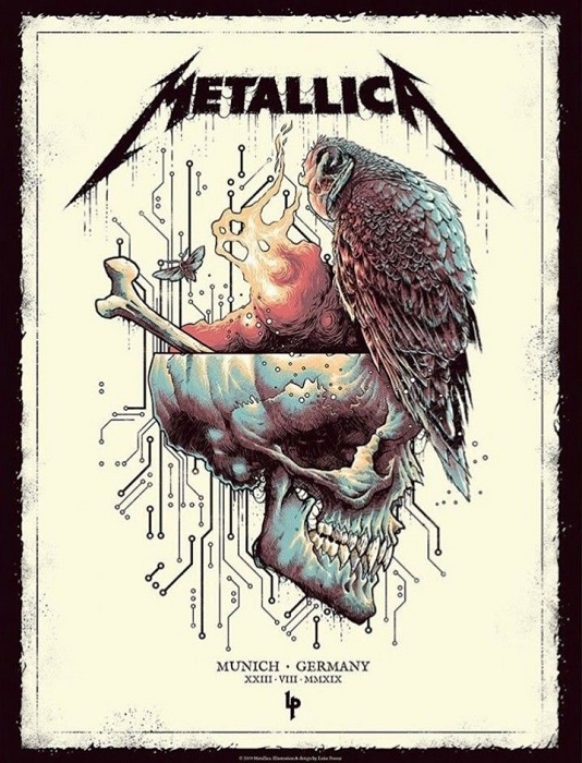 Концертные постеры от Metallica...