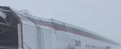 Крыша одного из цехов предприятия "Моторинвест" обрушилась в Липецкой области