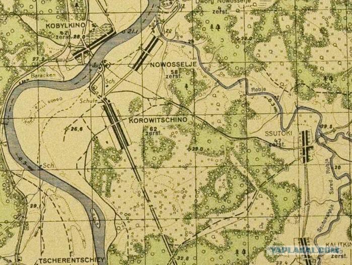 Карта реки ловать