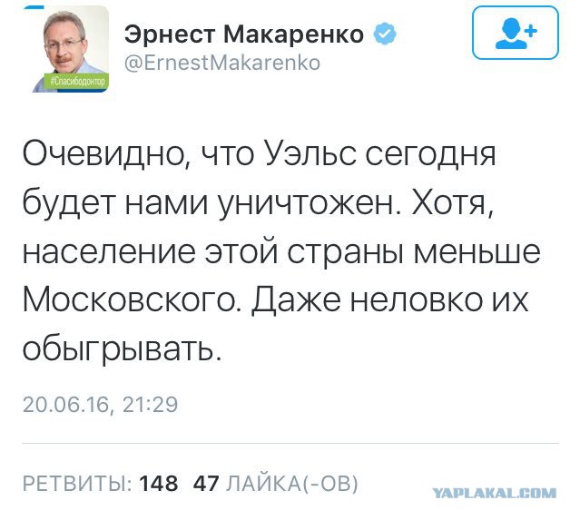 ЧЕ-2016 - финальный раунд. Часть V. Россия — Уэльс