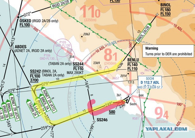 Самолёт Минобороны Ту-154 потерпел крушение в Чёрном море