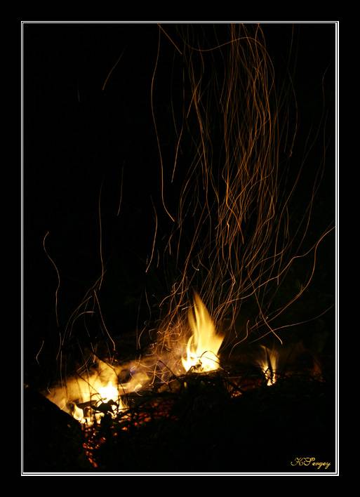 Пламя... Завораживает на генетическом уровне!