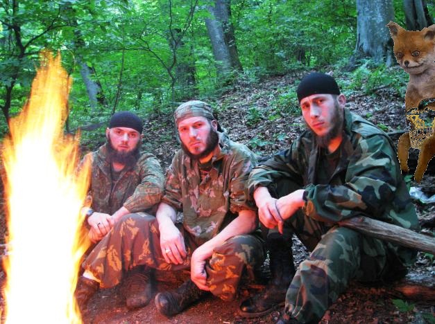 Быт террористов. Как живут имаратыши в лесу.