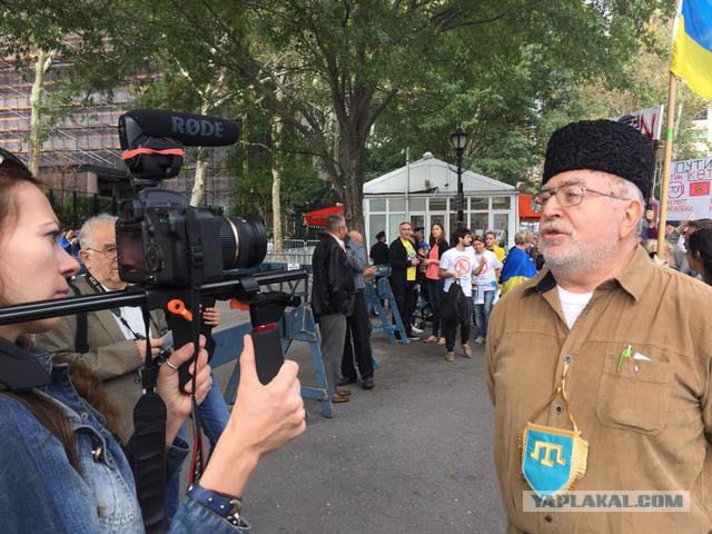 Жители Нью-Йорка вышли поддержать Владимира Путина