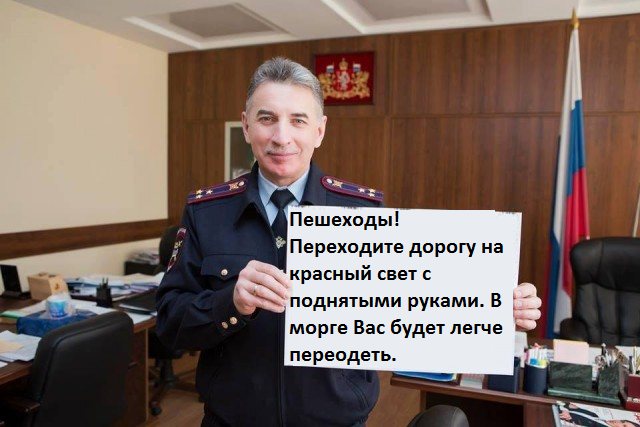 Полицию возмутили фотожабы на главного гаишника Юрия Дёмина