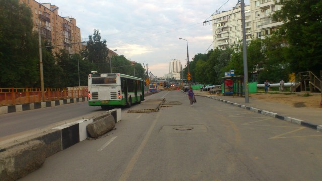 В Москве перекрыли ул. Народного Ополчения