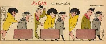 Юцика (Jucika) – ретро-комиксы о неунывающей девушке, к которой ревновала своего мужа жена художника