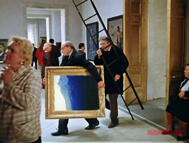 Очевидцы сообщают о краже картины Архипа Куинджи «Ай-Петри. Крым» из Третьяковской галереи