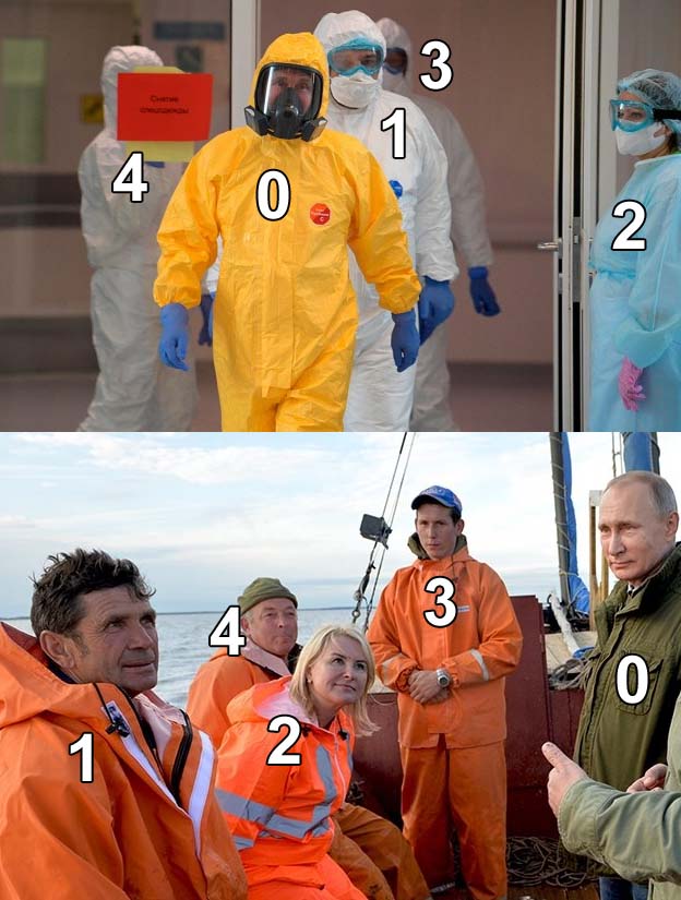 Фотожабы: Путин посещает коронавирусную больницу