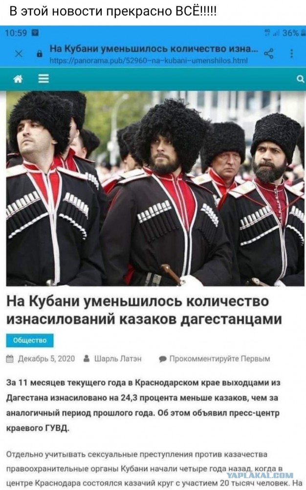 За что еще люди не любят казаков?