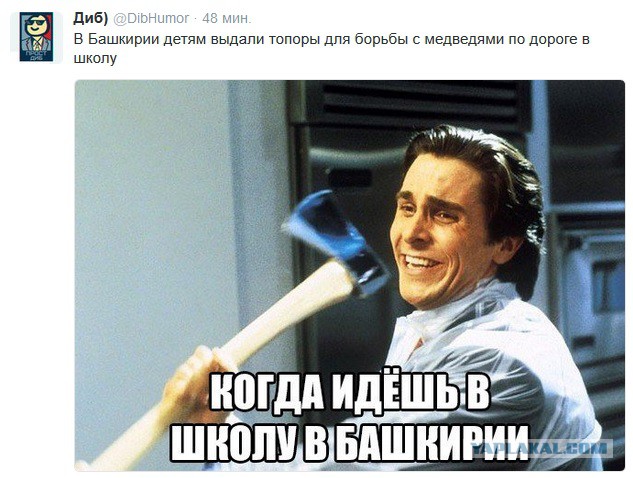 В Башкирии детям выдали топоры для борьбы с медведями по дороге в школу