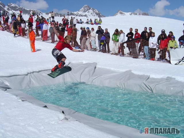 Snowbord: Прыжки через воду