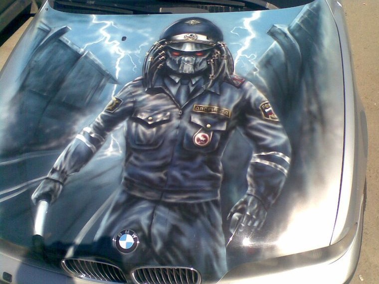 Аэрография Predator на авто