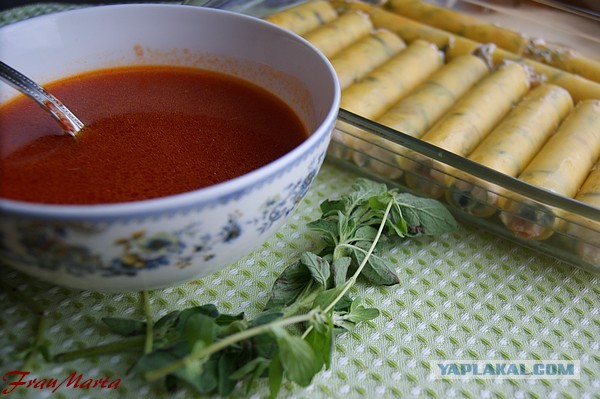 Каннеллони фаршированные, Или макаронные трубочки с начинкой))
