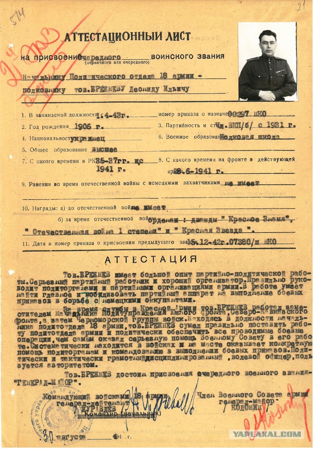 Леонид Брежнев. Неизвестный солдат 50 лет спустя
