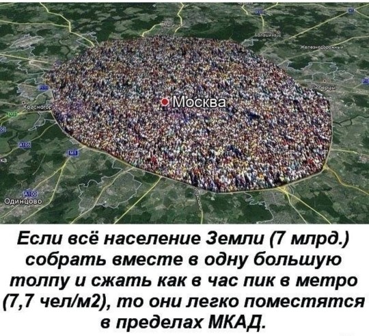 Население планеты всего 8 миллиардов