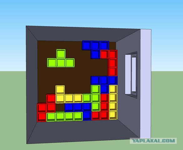 Стеллаж "Тетрис" своими руками