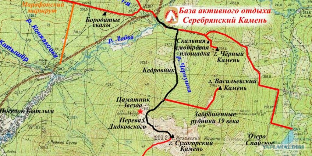 Серебрянский тракт нижний тагил карта