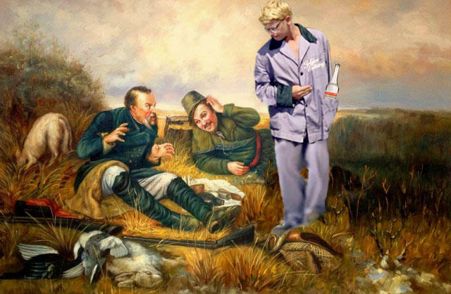 Фотожаба: Три соседа на привале