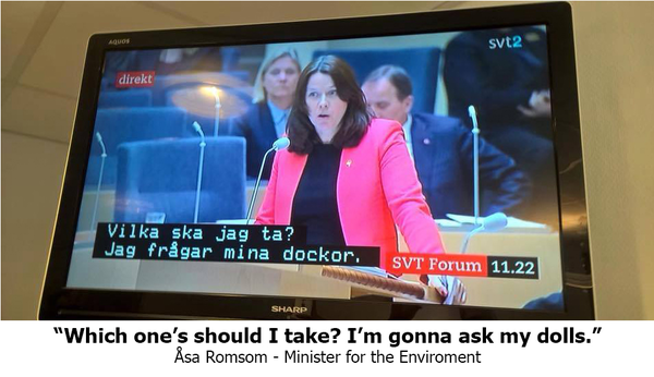 Шведское телевидение случайно включило субтитры