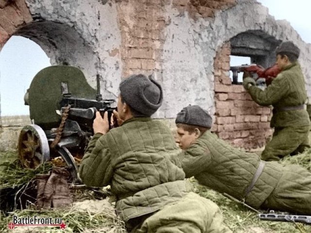Знаменитые исторические фотографии в цвете