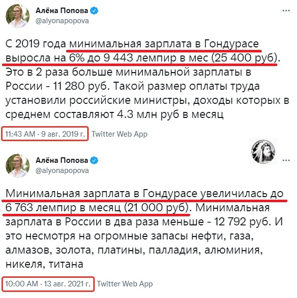 О минимальных зарплатах