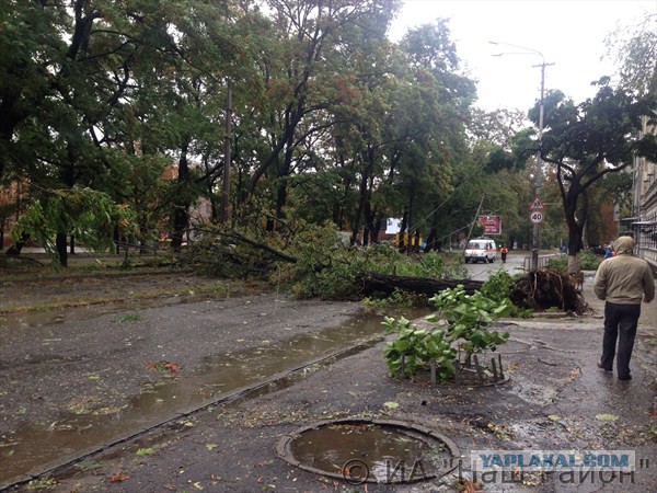 Ночной ураган в Днепропетровске, 24.09.2014.