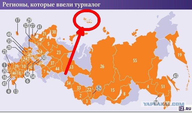 Больше половины регионов России ввели туристический налог