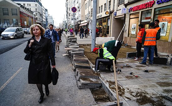 В Москве заново отремонтируют благоустроенные улицы