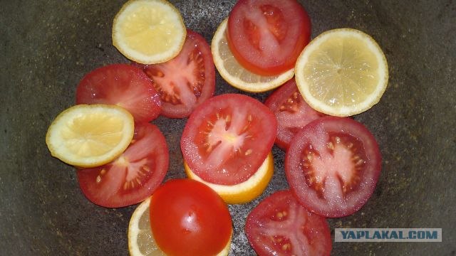 Долма с двуми начинками.