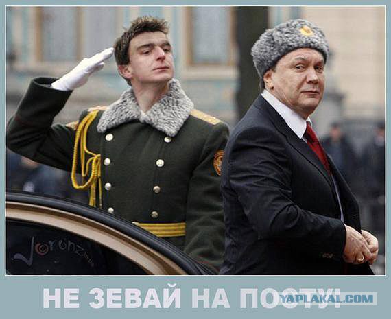 "Георгиевские " ленточки против флагов УПА