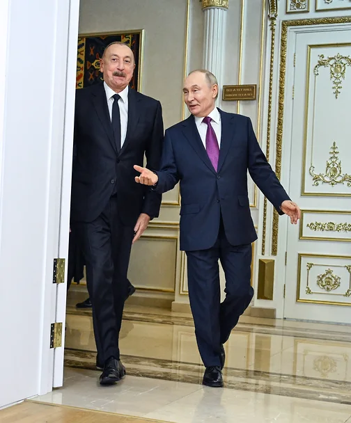 Переговоры Путина и Алиева