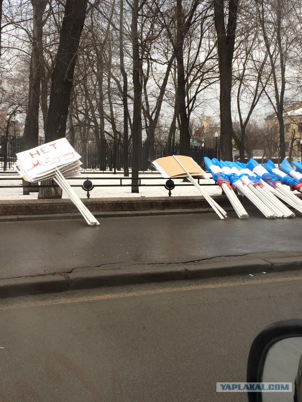 Активисты Антимайдан напали на оппозицию в Москве