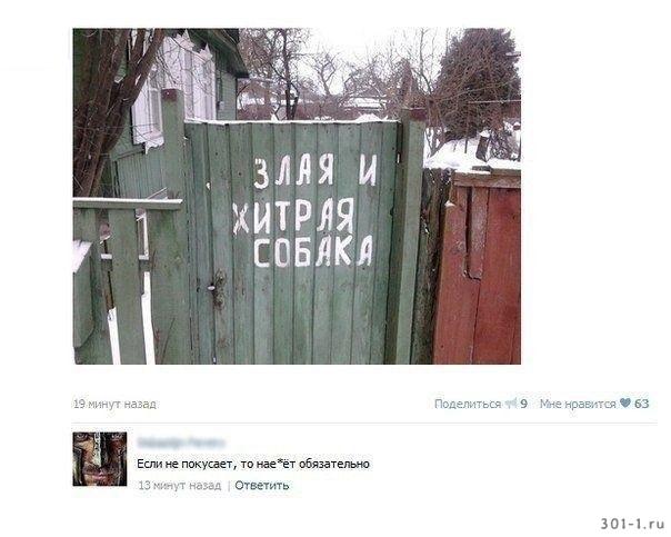 Смешные объявления, надписи и вывески