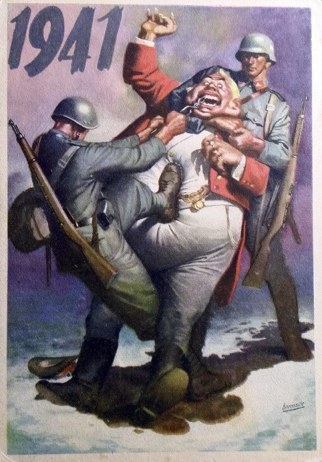 Итальянские пропагандистские плакаты времен Второй мировой войны