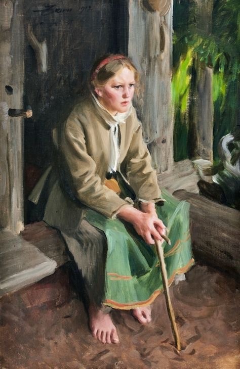 «На природе» Худ. Андерс Цорн. 1888 г.