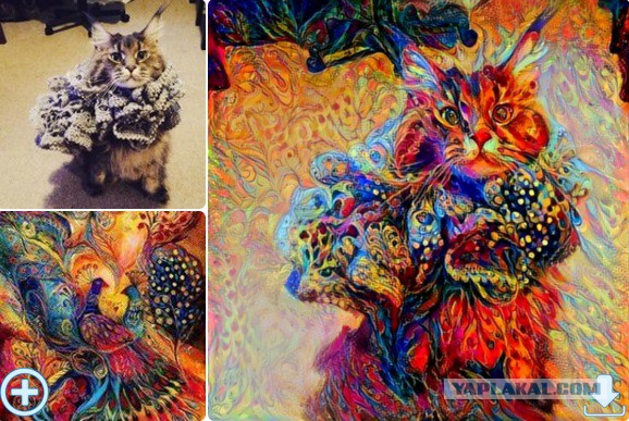 Нейронная сеть объединяет два изображения в одно