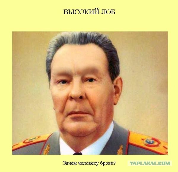 Зачем "володька" сбрил... брови?
