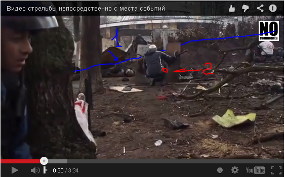Видео стрельбы с места событий